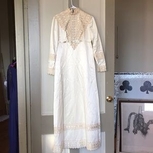 Vintage Satin Wedding Dress